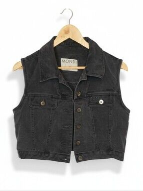 Vintage Mondi Cropped Soft Jean Jacket